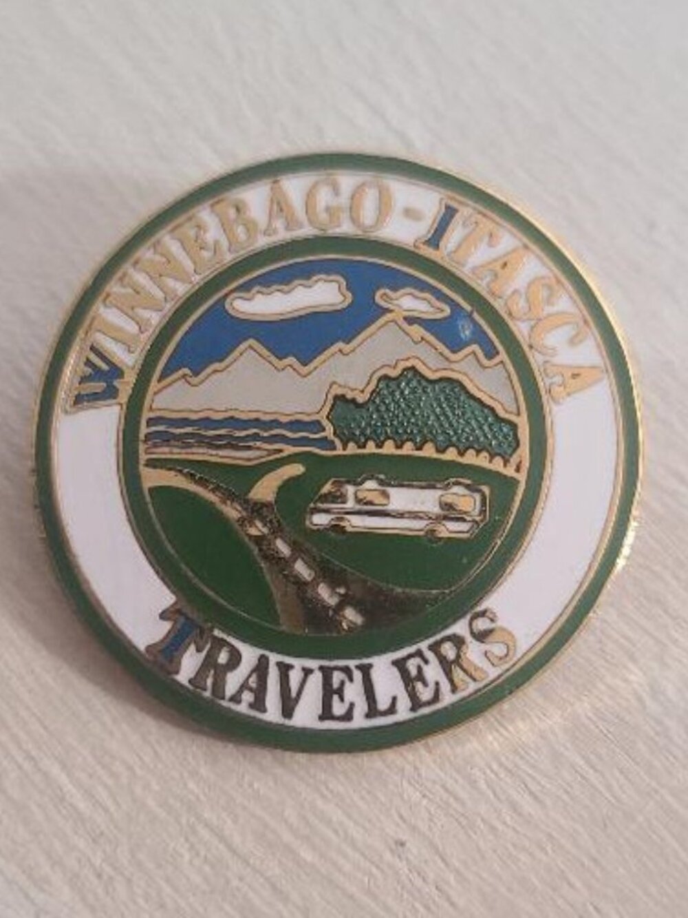 WIT Winnebago Itasca Travelers Vintage Lapel Pin